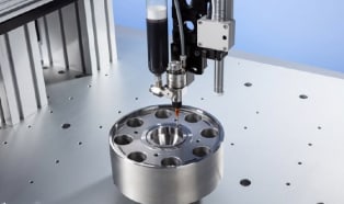 Gantry fluid dispensing robot with vision from Nordson EFD