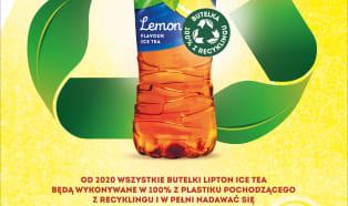 Lipton Ice Tea wprowadza do obiegu w Polsce butelki wykonane w 100% z recyklingu 