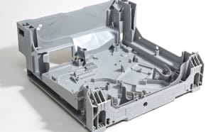 Dishwasher components made from recycled plastic