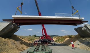 Europe's first plastic bridge is open