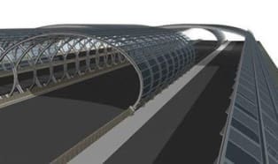 Półtunel z tworzyw sztucznych