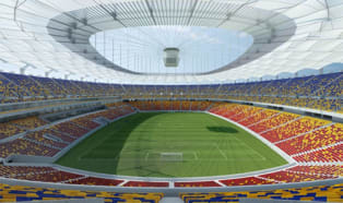 Makrolon sheets shape National Stadium in Romania 