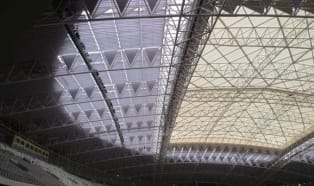 Basotect G+ provides effective sound insulation for stadium roof 