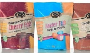 Easter Eggs Stand Out in Renewable, Compostable Stand Up Pouches 