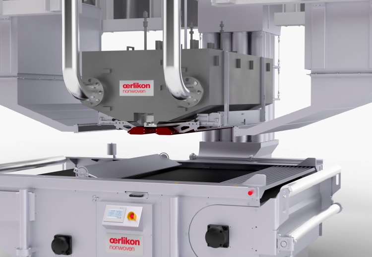 With Oerlikon Neumag’s hycuTEC hydrocharging technology for the production of highly efficient electret filter media, the pressure loss of a typical FFP2 filter medium can be reduced to less than a quarter.