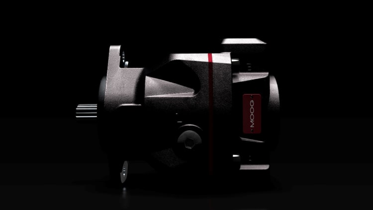 Contours of Innovation – Discover the New Moog Pump. (Photo Moog, MGPR2501)