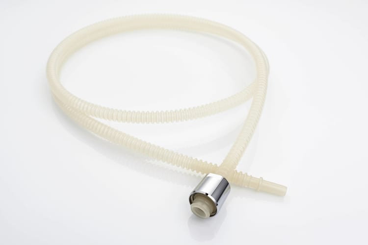 Syensqo’s AvaSpire polyarylether ketone (PAEK) compounds for corrugated flexible tubes in plumbing applications with or without external hose reinforcement.