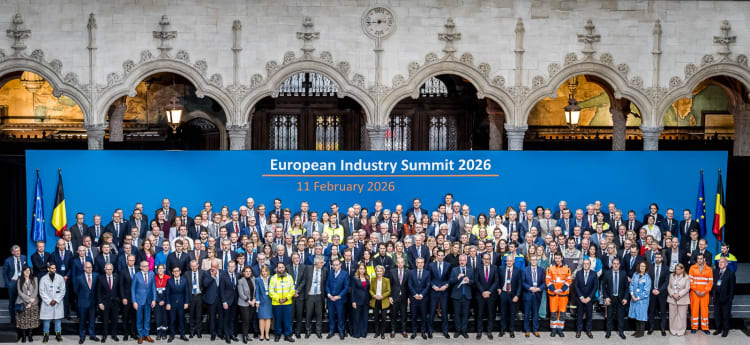 Uczestnicy European Industry Summit 2026, liderzy europejskiego przemysłu i przedstawiciele instytucji UE