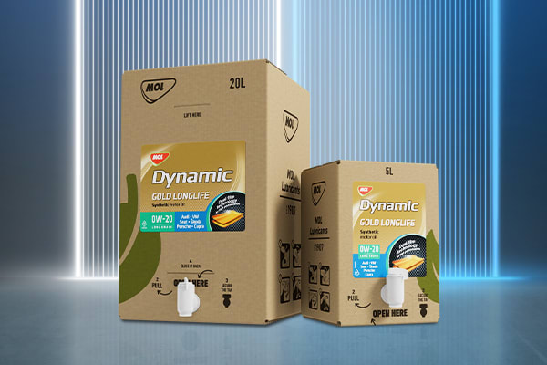 MOL-LUB Bag-in-Box packaging for lubricants