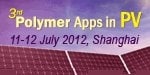 Polymer Apps in PV, fair trede in Shanghai