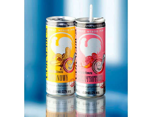 puszka ze słomką strawster