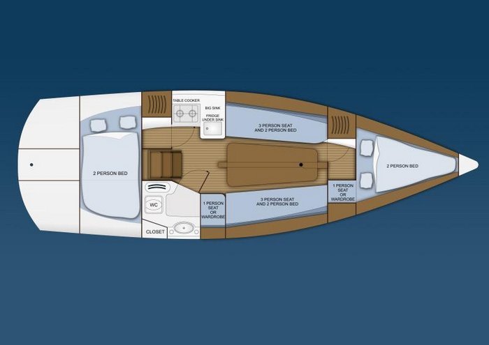 Mariner Yacht plan