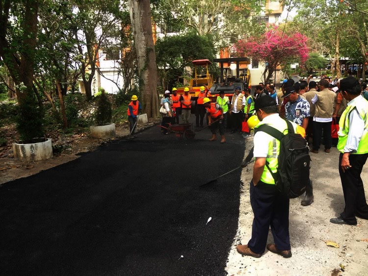 Udayana plastic road