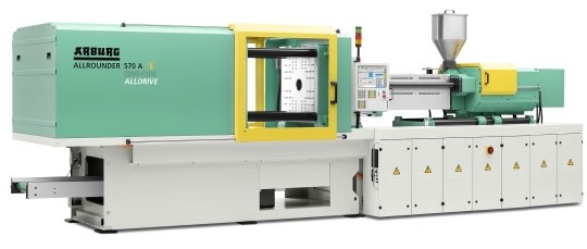 Hybrid drive: Hydraulic injection moulding on the Allrounder 570 A 