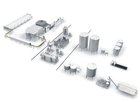 twin-flow concept for juices and milk-based mixed drinks