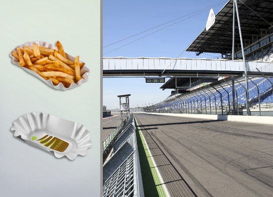 Lausitzring and BASF launch pilot project with compostable and disposable tableware