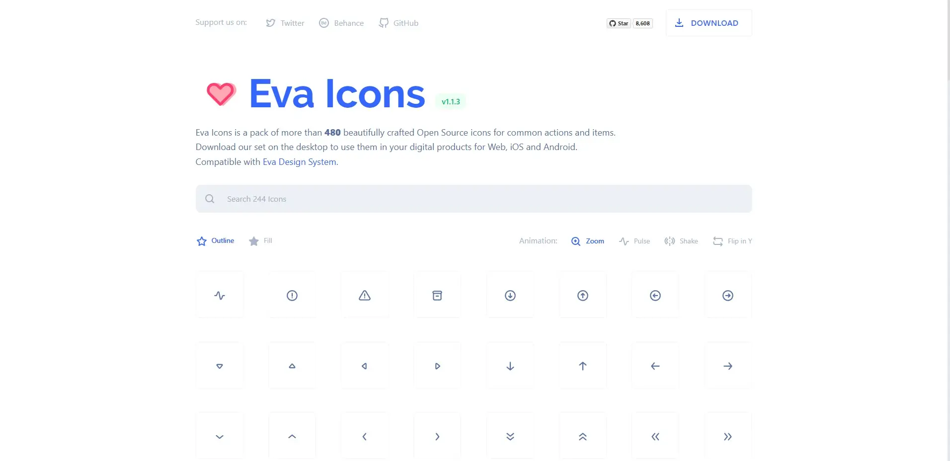Eva Icons