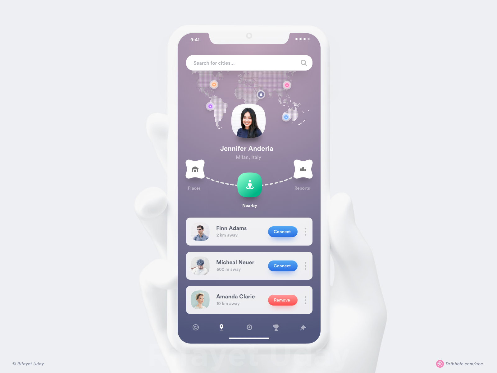 Deep flat design by Rifayet Uday