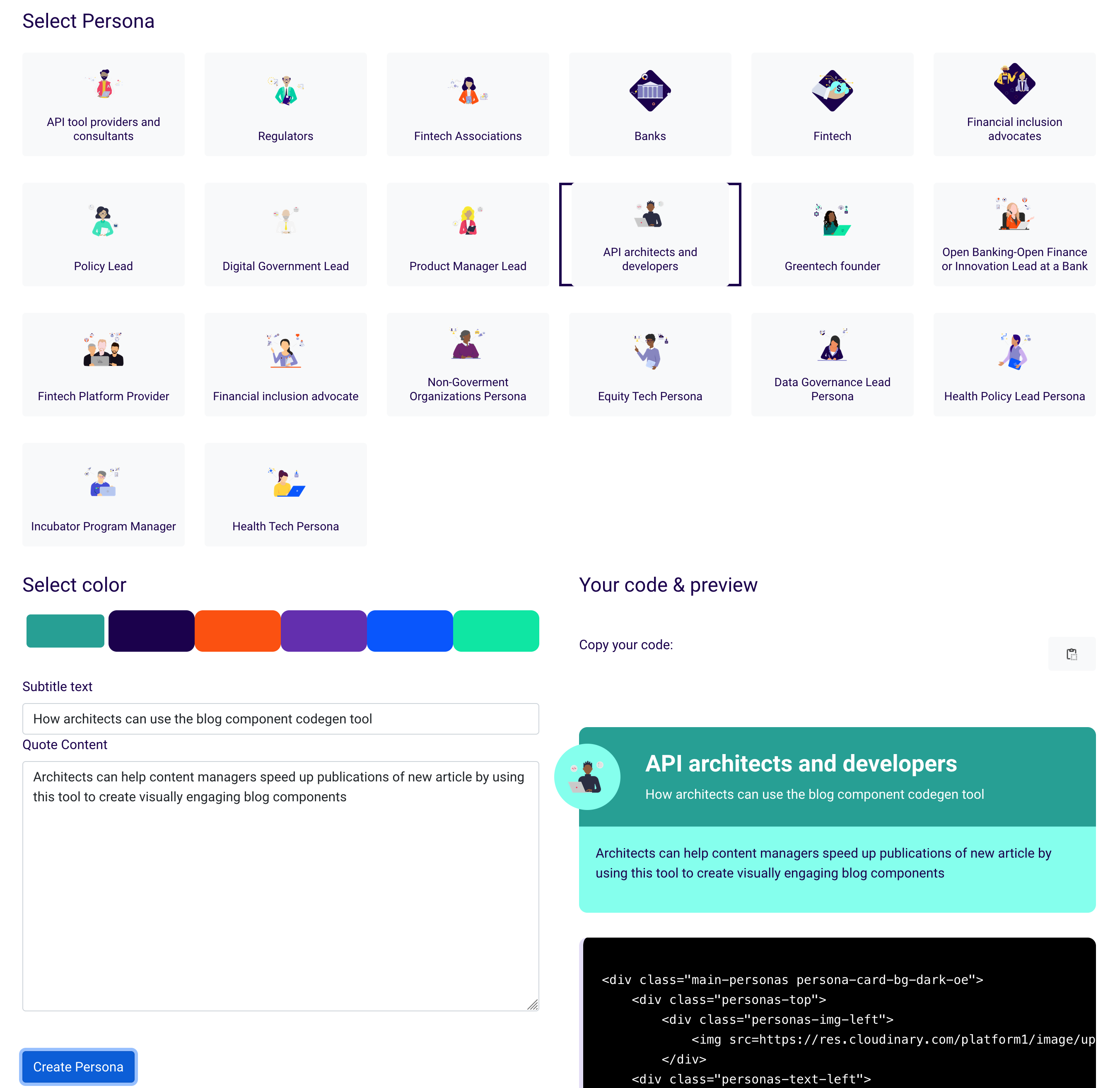 platformable code generator strapi