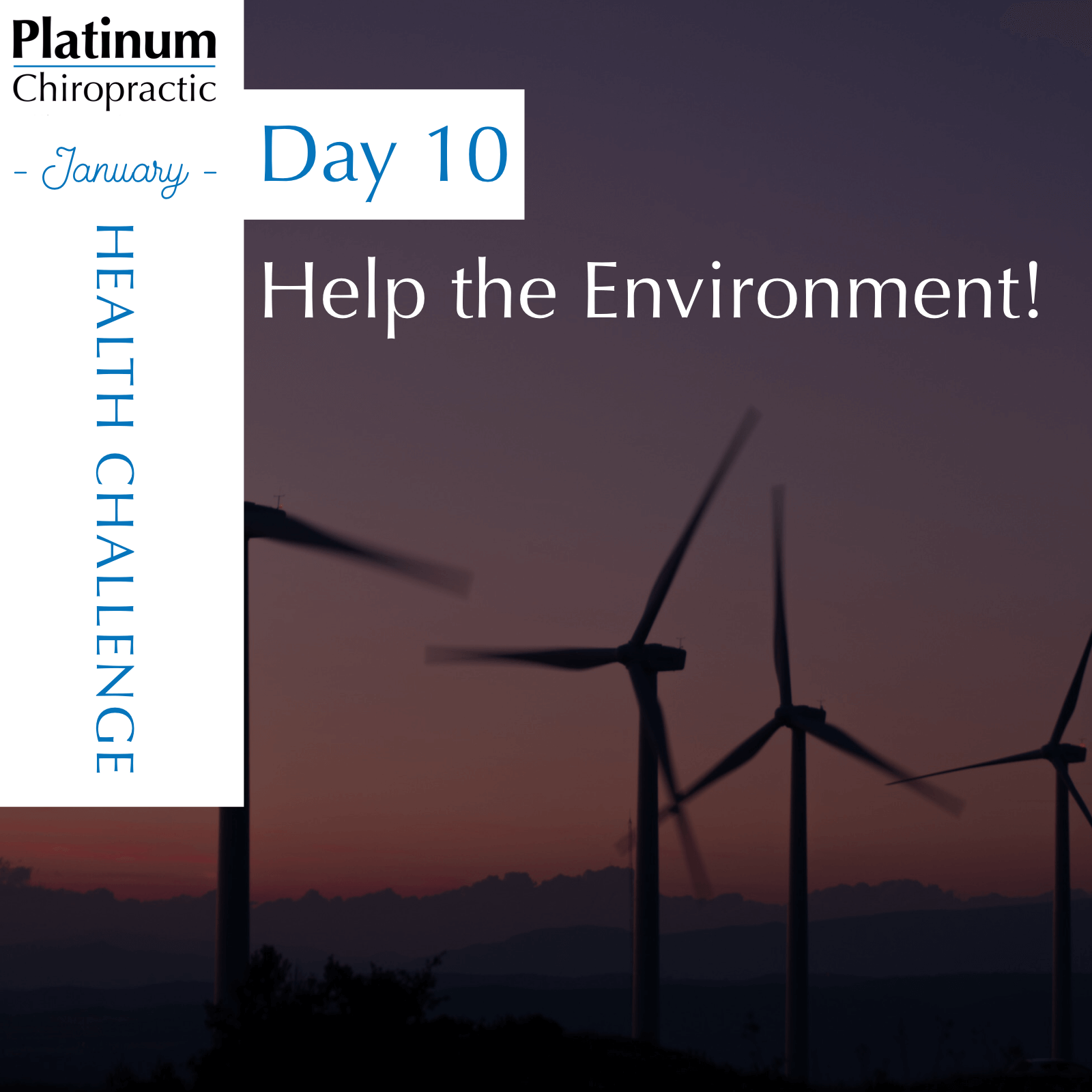Share with us how you are helping the environment today.