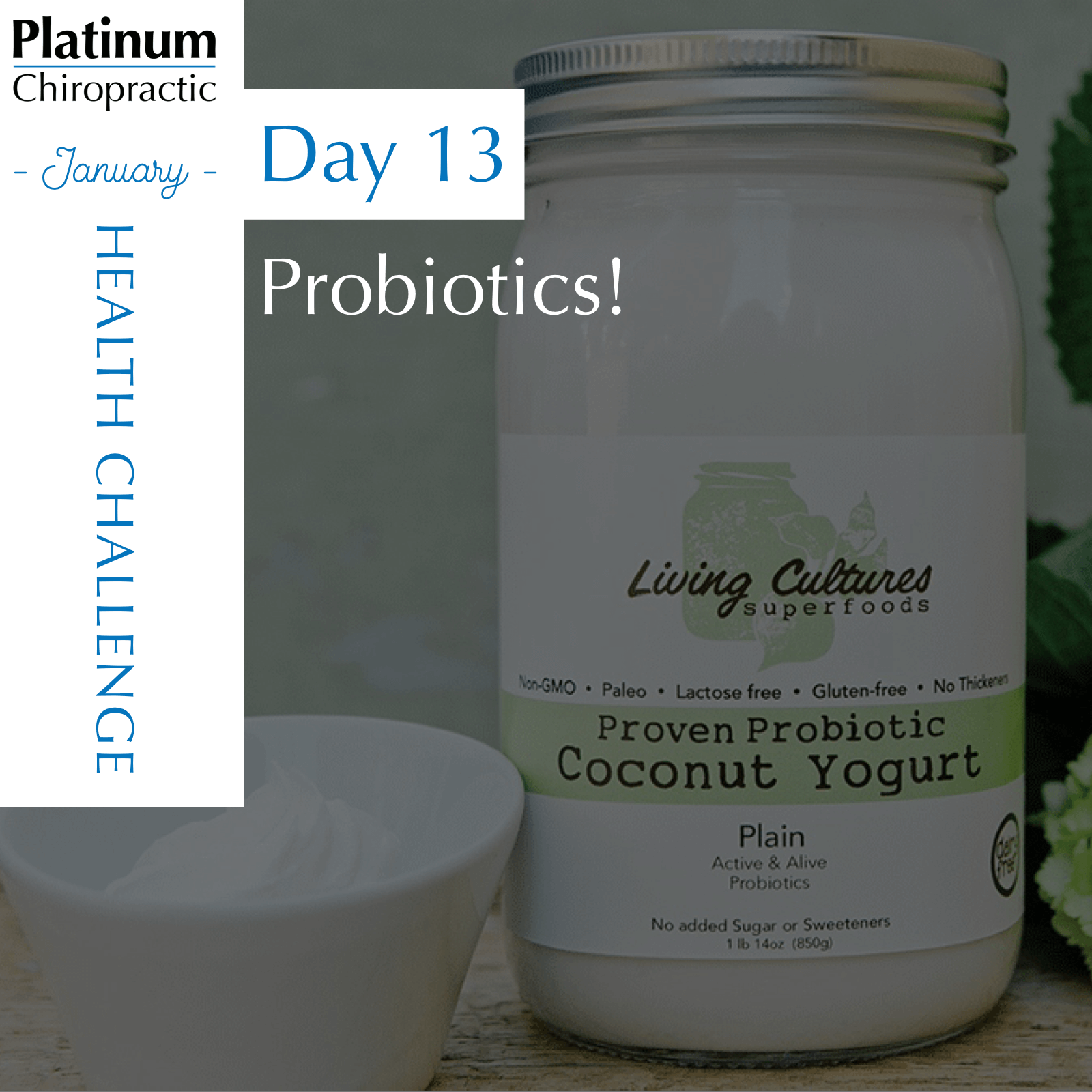  It is always best to get your probiotics from food vs pills. What food you ask? High quality fermented foods such as sauerkraut , kim chi , kombucha , and apple cider vinegar . Yogurt and kefier are only OK if they are dairy free  and not high in sugar. The best products that meet those requirements: Living Cultures Superfoods . 