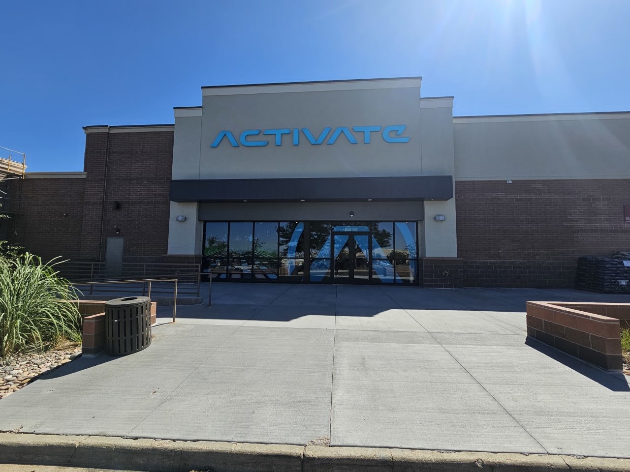 The exterior storefront of Activate Aurora.