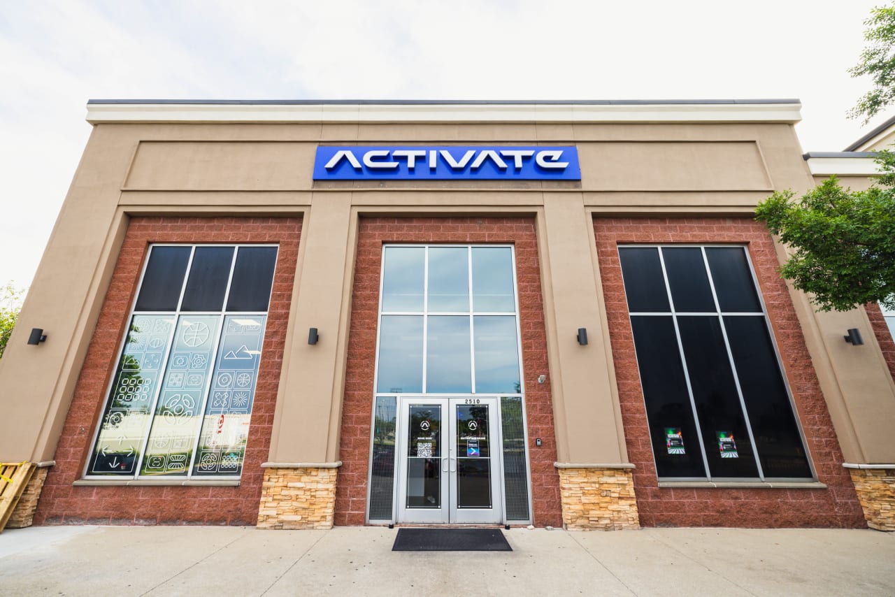 The exterior storefront of Activate Louisville.