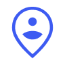 Person location pin icon