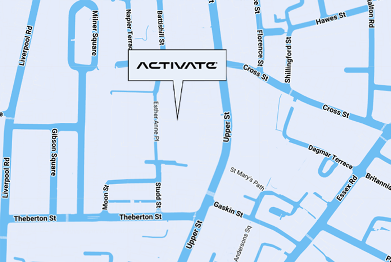 Get directions to Activate London (Islington Square) via Google Maps