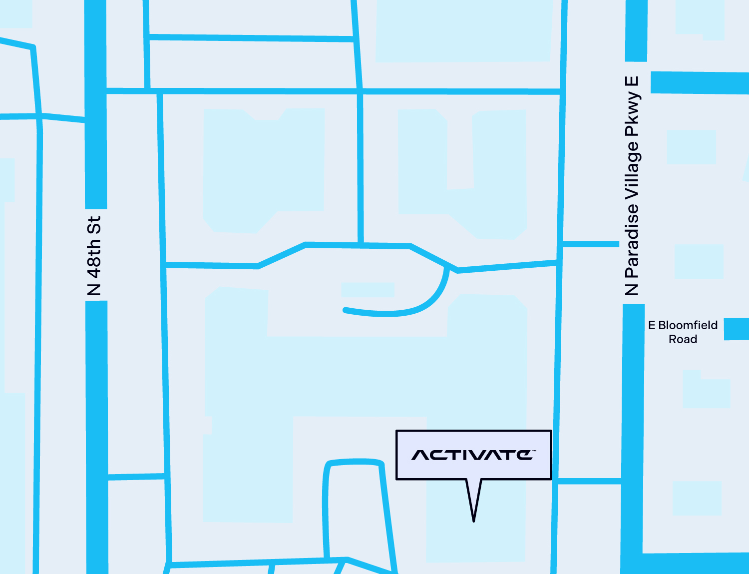 Get directions to Activate Scottsdale (Paradise Valley) via Google Maps