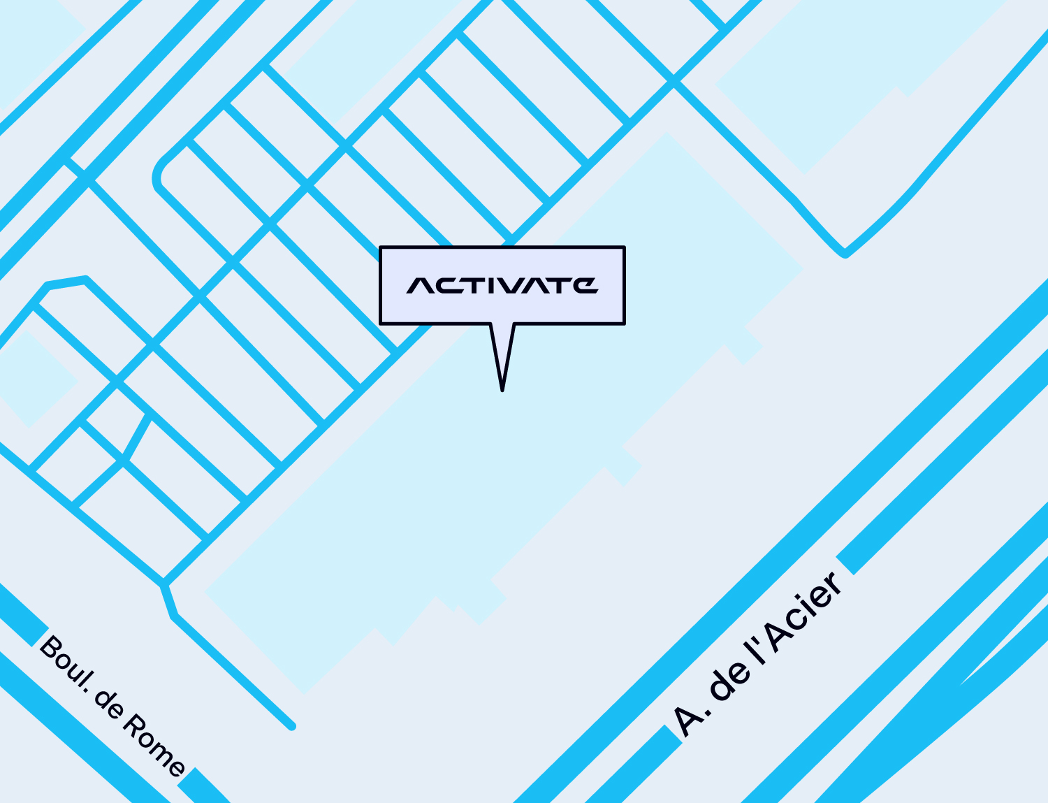 Get directions to Activate Brossard via Google Maps