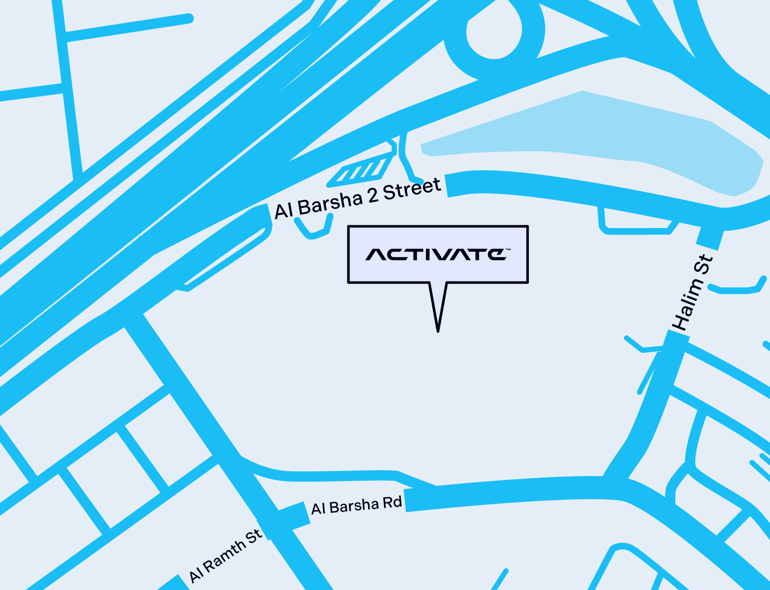 Map showing location of Activate Dubai - Mall of the Emirates