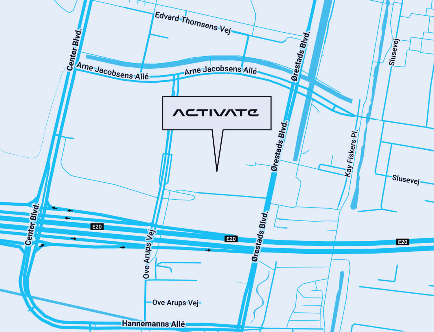Get directions to Activate Fields via Google Maps