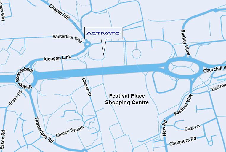 Get directions to Activate Basingstoke via Google Maps
