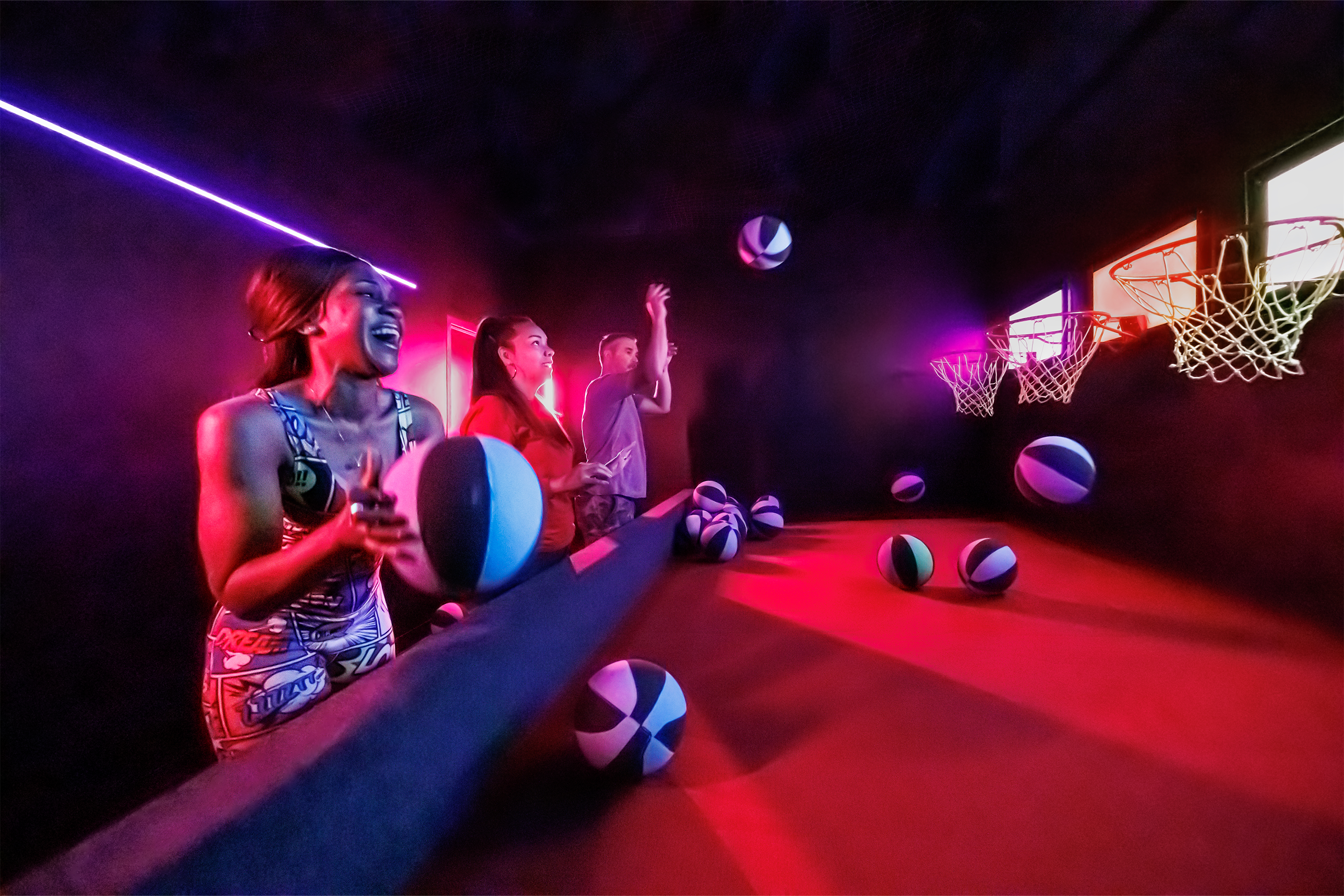 Image showing group of people playing Hoops game