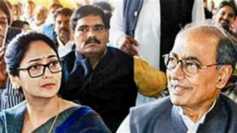 Digvijaya Singh and his wife Amrita Singh during an event