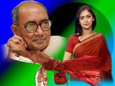 Digvijaya Singh and Amrita Rai