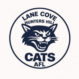 Lane Cove Hunters Hills cats logo