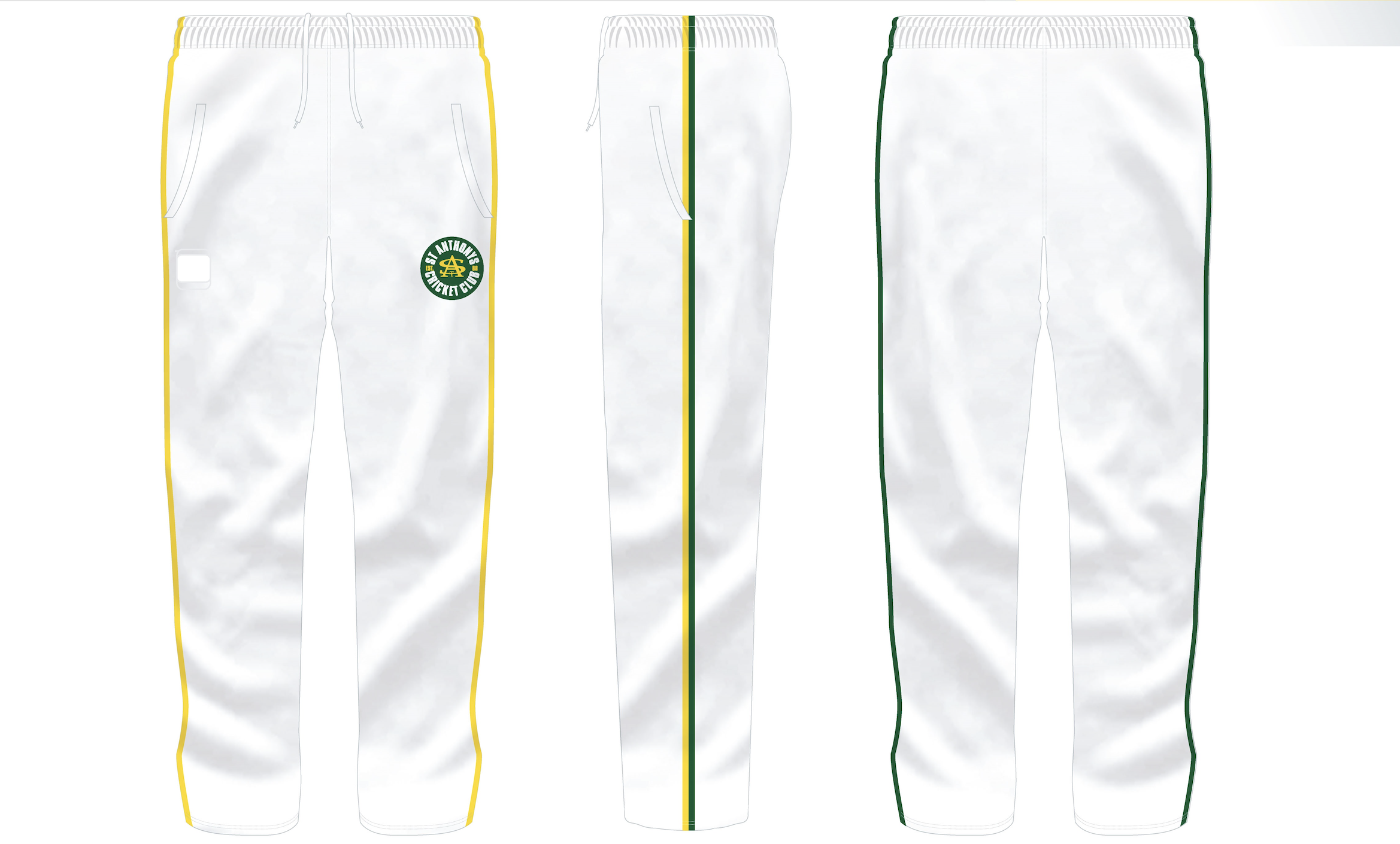 Cricket Pants (Whites) -Senior Men Club's On-Field Apparel