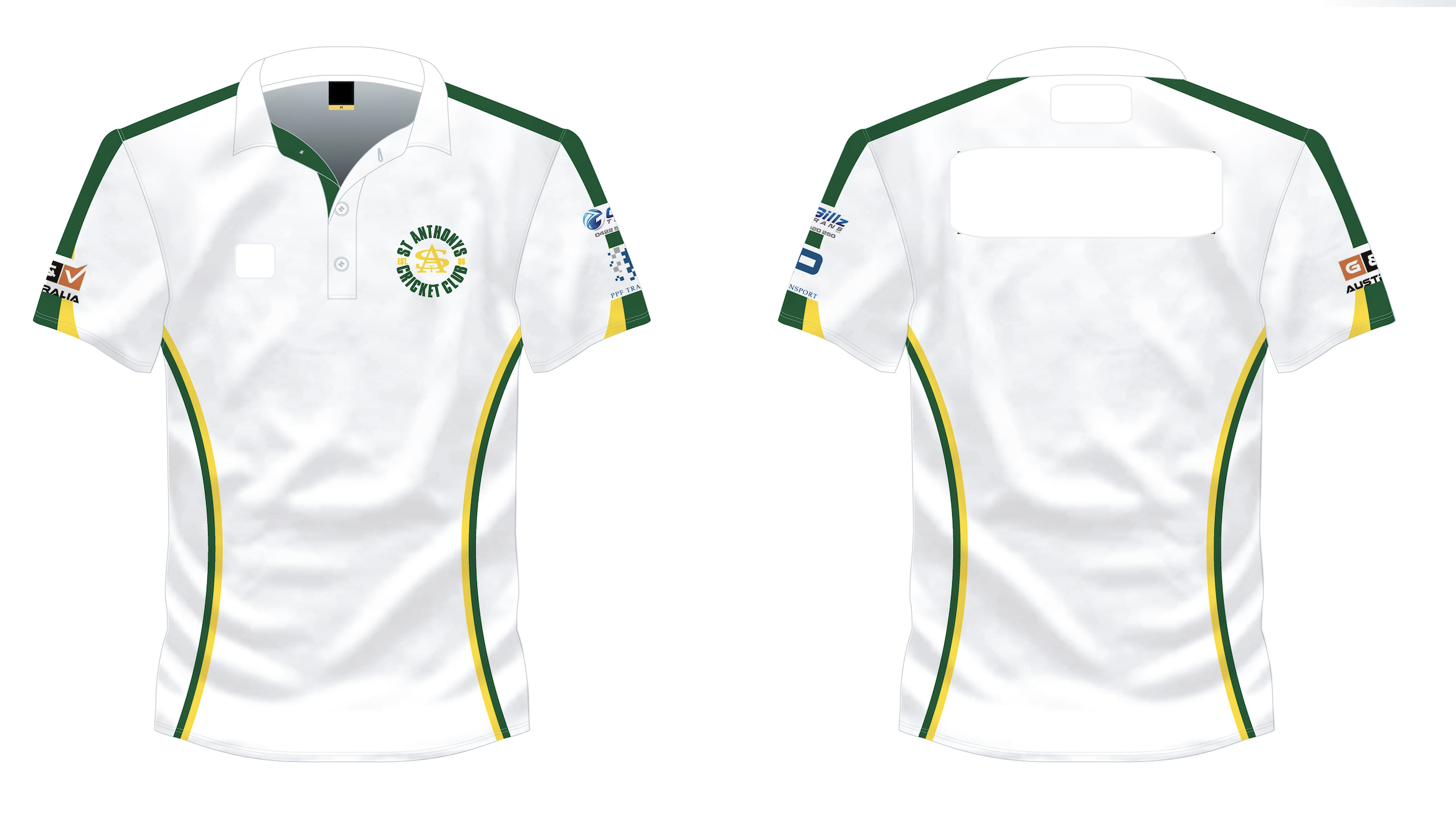 Cricket Polo (Whites) - Senior Men Club's On-Field Apparel