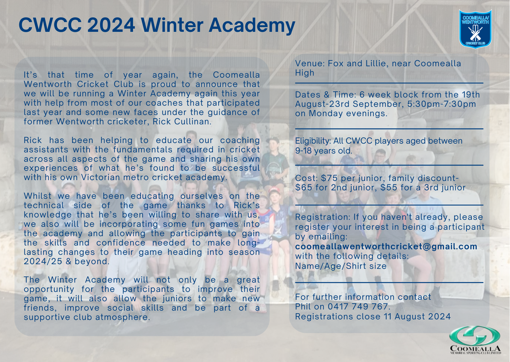 CWCC Winter Academy - Third Child membership