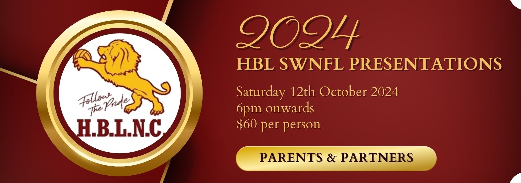 Additional 2024 HBL SWNFL Presentation Night Tickets