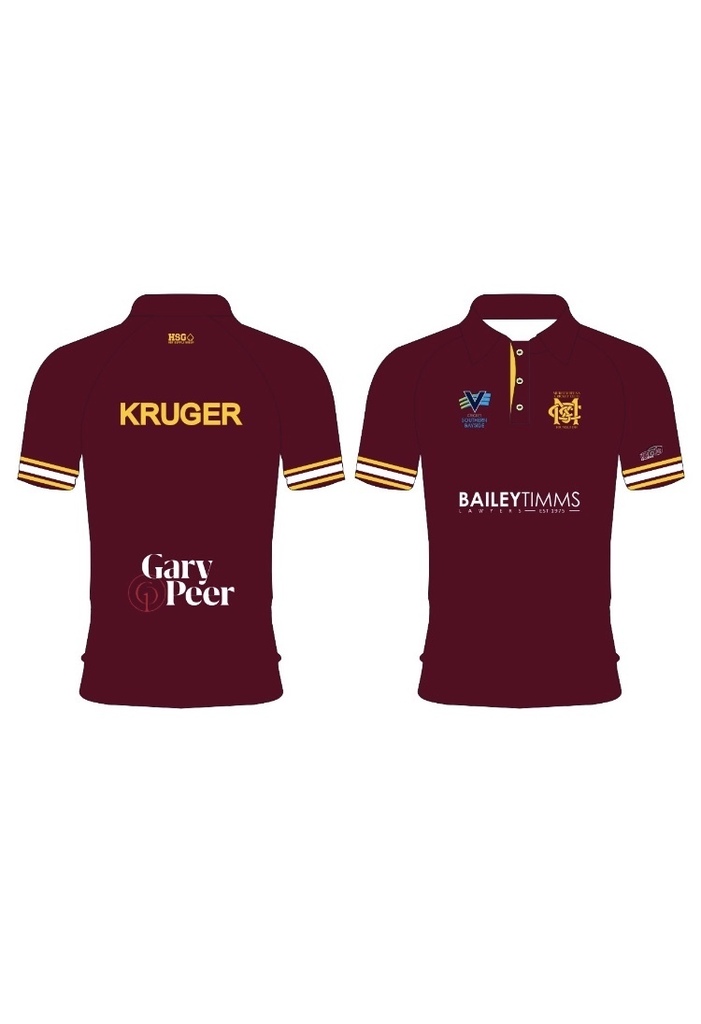 Junior Training Top - Maroon (Short 0r Long Sleeves)