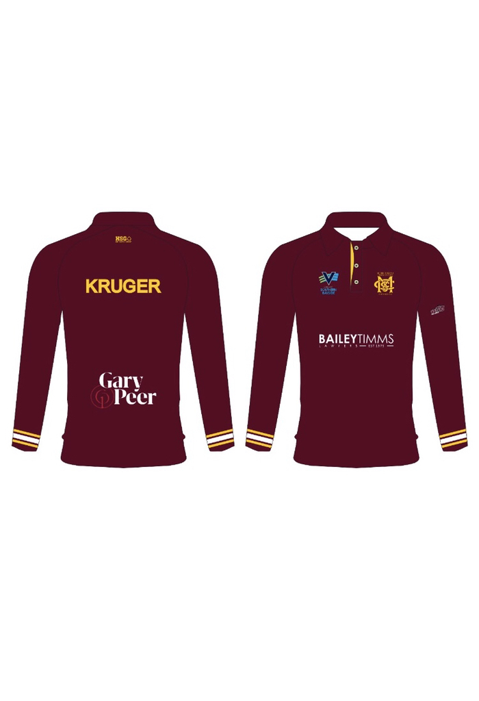 Senior Playing Shirt (Cream, Maroon, Short, Long Sleeves)