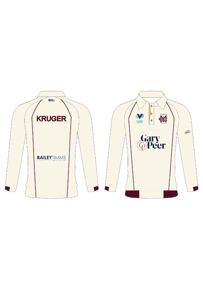 Senior Playing Shirt (Cream, Maroon, Short, Long Sleeves)