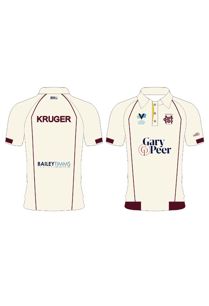 Senior Playing Shirt (Cream, Maroon, Short, Long Sleeves)