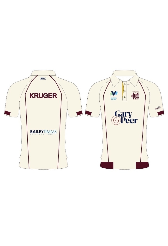 Junior  Playing Shirt - Cream (Short or Long Sleeves)