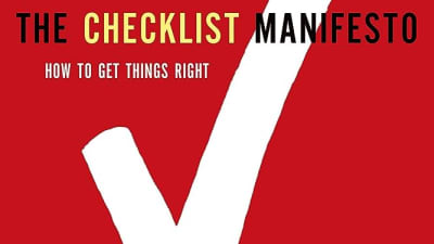 The Checklist Manifesto