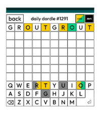 Dordle screenshot
