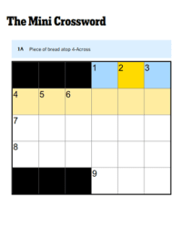 Mini Crossword screenshot